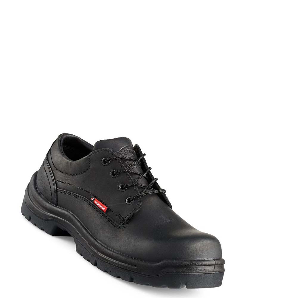 Red Wing King Toe® Safety Toe Men\'s Oxfords Shoes Black | ZA 189YXF